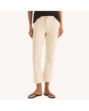Nautica Mid-Rise Demi Bootcut Pant - Natural