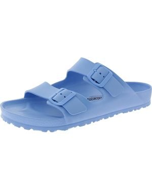Birkenstock Arizona Buckle Rubber Slide Sandals - Blue