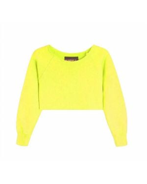KatieJnyc Girl's Shane Off Shoulder Pullover - Yellow