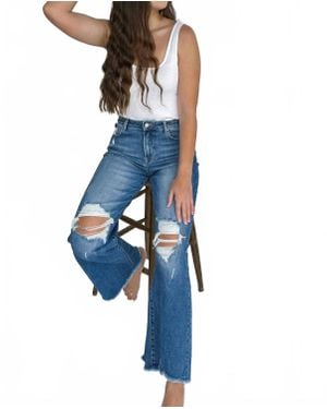 Blakeley Distressed Jeans - Blue