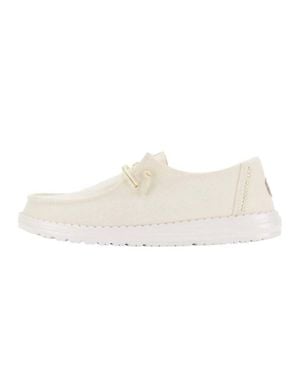 HEYDUDE Wendy Stardust Slip On Shoes - White