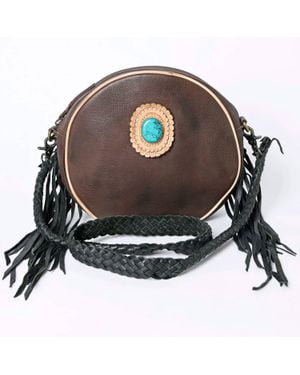 American Darling Leather Round Bag - Brown