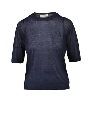 SLOWEAR ZANONE Short Sleeve Knit - Blue