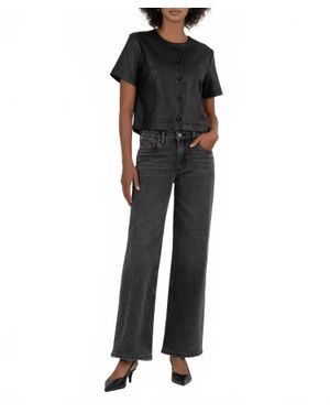 Kut From The Kloth Esmeray Coated Top - Black