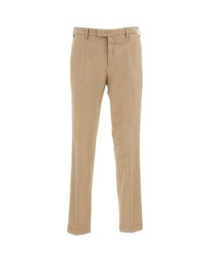 PT01 Soft Slim-Fit Pants With Tailored Design - Natural