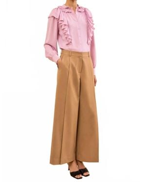Ulla Johnson Sascha Cropped Trouser - Pink