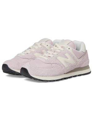 New Balance 574 Wl574Cpp Sneaker Rose Sugar Suede Lifestyle Shoes Mew1851 - White