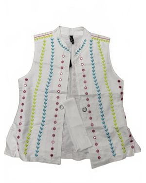 Berek Colorful Vines Vest - Gray
