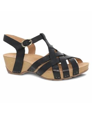 Dansko Tinley Woven Strappy Sandals - Blue
