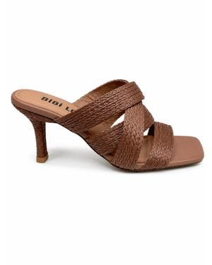 Bibi Lou Belinda Leather Heel - Brown