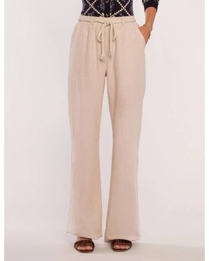 Heartloom Linen-Cotton Blend Straight-Leg Pants - Natural