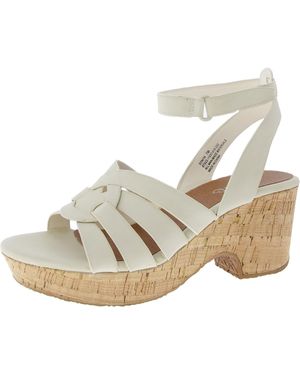 BareTraps Bonita Adjustable Faux Leather Slingback Sandals - Metallic