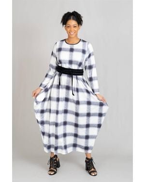 Kara Chic Tie Knit Maxi Dress - White
