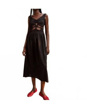 TACH Serena Linen Dress - Black