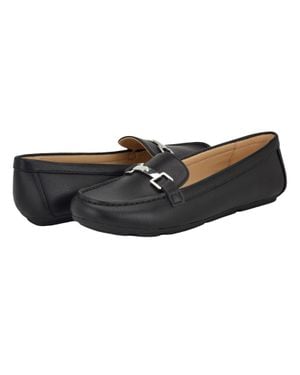 Calvin Klein Leanna Loafers Faux Leather Slip On Shoes Zogg3327 - Black