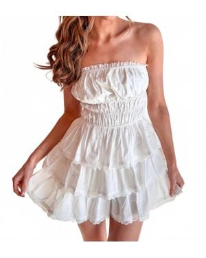 Day + Moon Sunkissed Bliss Mini Dress - White