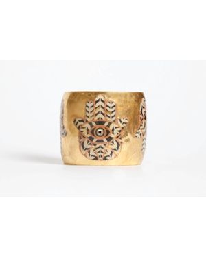 Avenue Chic Hamsa Cuff - Black