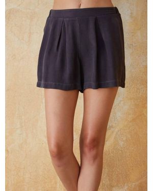 Maven West Pleated Shorts - Blue