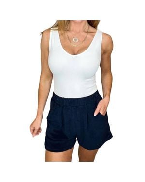 P.S. Kate French Terry Shorts - Blue