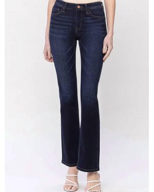 Flying Monkey Vervet Mid Rise Bootcut Jeans - Blue