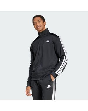 adidas Tall Size 3-stripes Tricot Track Top - Black