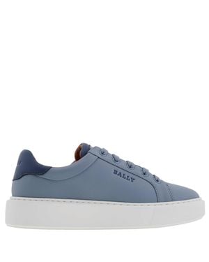 Bally Clarys O Leather Low-Top Sneakers - Blue