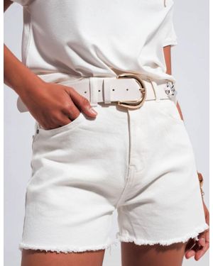 Q2 Summer Jean Shorts - Gray