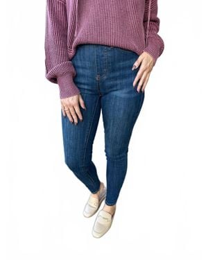 Judy Blue High Waist Pull-On Skinny Jeans - Blue