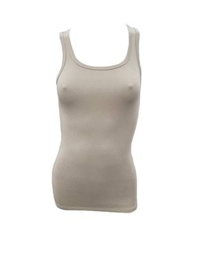 PJ Harlow Charlie Rib Racerback Tank - White