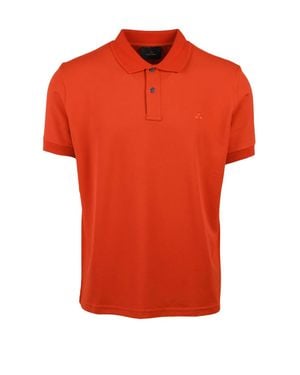 Peuterey Technical Fabric Polyamide-Blend Polo Shirt - Orange