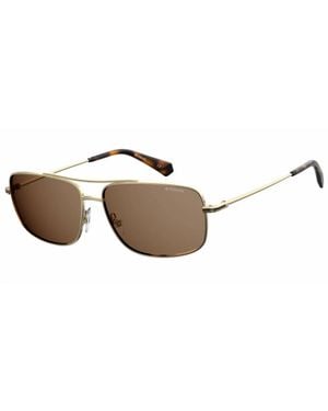 Polaroid Pld 6107/S/X Rectangular Sunglasses - Black