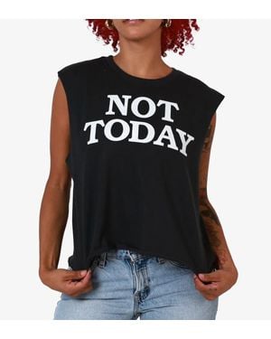 Girl Dangerous Not Today Muscle Tee - Black