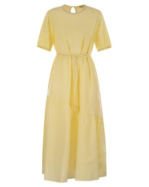 Peserico Long Dress - Yellow