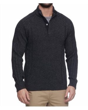 Flag & Anthem Plainview Mock Neck Sweater - Blue