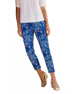 Jude Connally Lucia Painterly Cheetah Beacon Pants - Blue