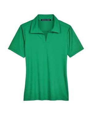 Devon & Jones Crownlux Performanceaddress Melange Polo - Green