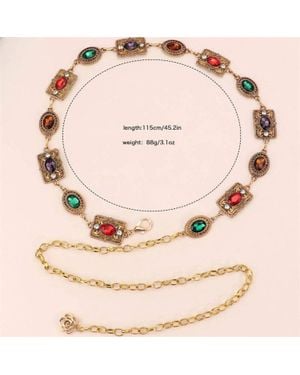 Dipped Shop Concho Cowgirl Waist Chain - Pink