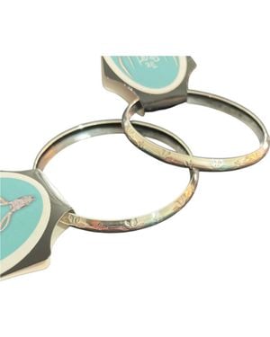 BOHO SOL Sterling Stamped Bangles Bracelet - Metallic
