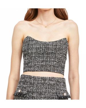 En Saison Noelle Bustier Top - Black