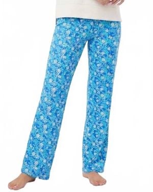 Lulu-B Colorful Palazzo Pants - Blue