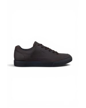 Ecco Leather Waterproof Sneaker Sneaker Shoes - Black