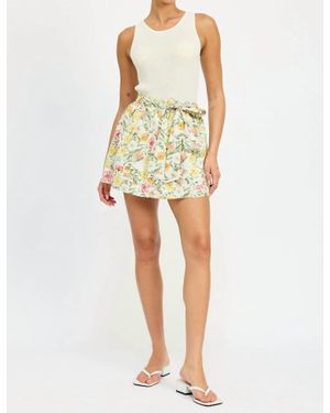 JACQUIE THE LABEL Mariana Mini Skirt - Yellow