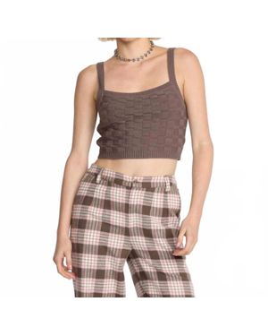 Volcom Snug Lyfe Sweater Cami - Gray