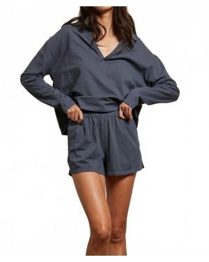 PERFECTWHITETEE Liz Tenessee Jersey Pull On Short - Blue