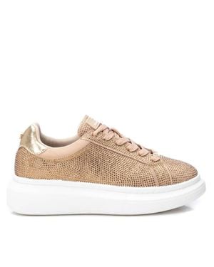 Xti Lace-Up Sneakers By - Natural