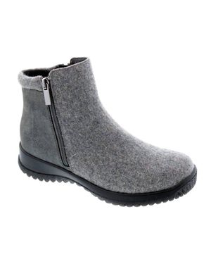 Drew Shoes Kool Suede Ankle Boot - Gray