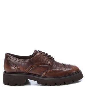 Xti Carmela Leather Collection Penny Oxfords By - Brown