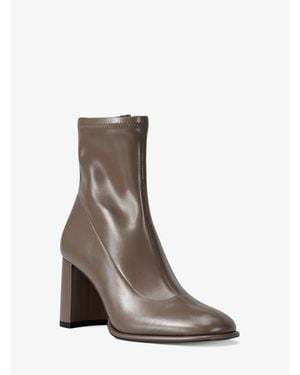 Michael Kors Outlet Vienna Block Heel Boot - Brown