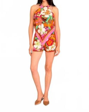 Lavender Brown Nyra Top - Red