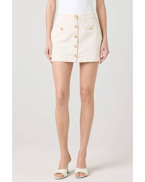 Blank NYC Sugar Coated Mini Skirt - White